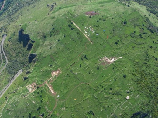 Felder und Wälder aus der Luft